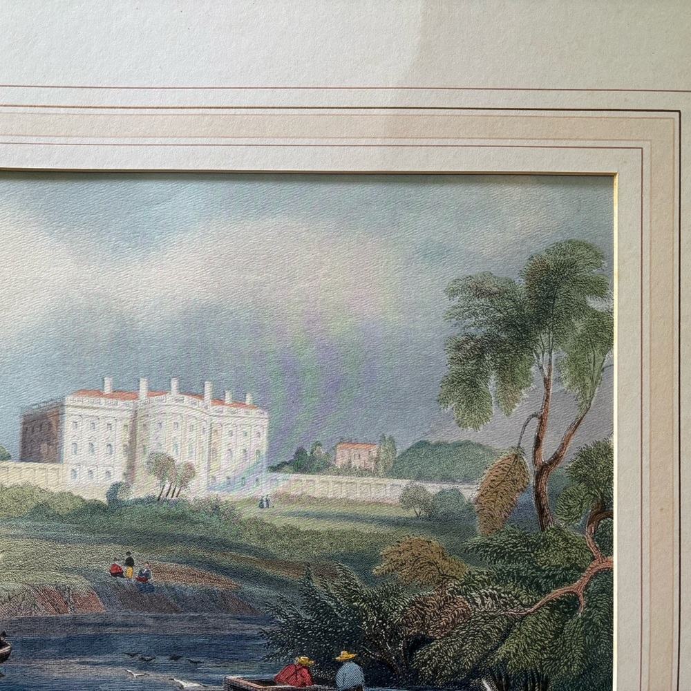 Hand Colored Lithograph ‘The President’s House, From Washington’ - Picture 6 of 10
